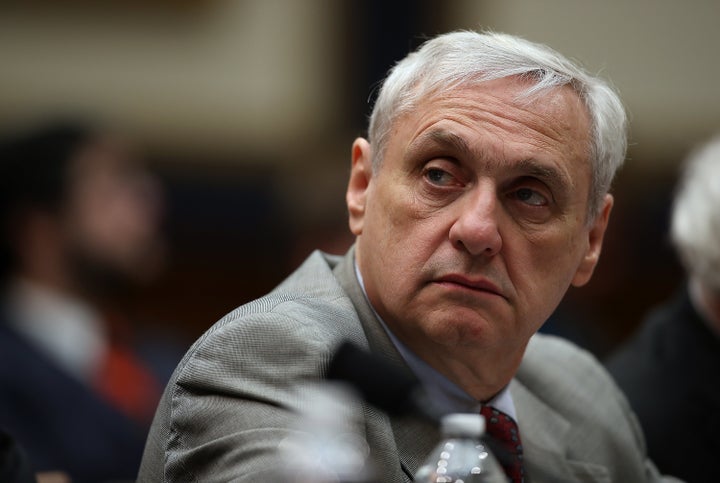 Alex Kozinski, then a judge for the 9th Circuit U.S. Court of Appeals, looks on during a House Judiciary Committee hearing on March 16, 2017.