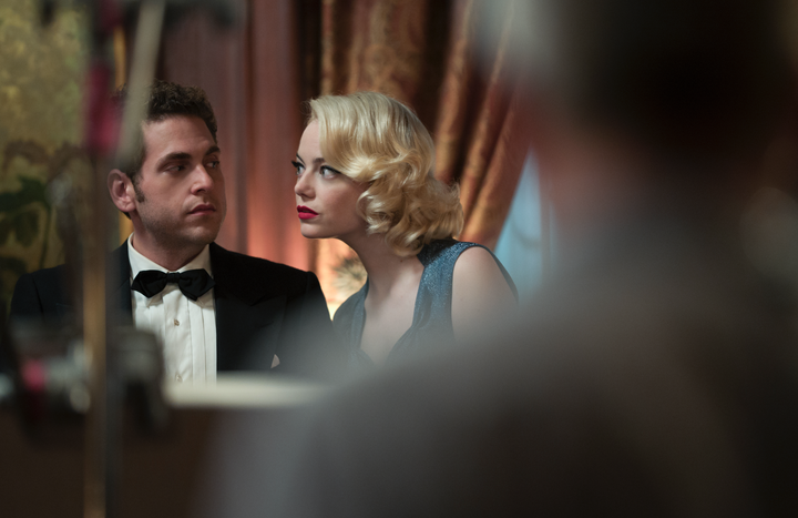 Jonah Hill and Emma Stone in "Maniac."