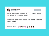 40 Funny Tweets From Parents About Their Kids' Imaginary Friends | HuffPost Life 40 Funny Tweets From Parents About Their Kids' Imaginary Friends | HuffPost Life