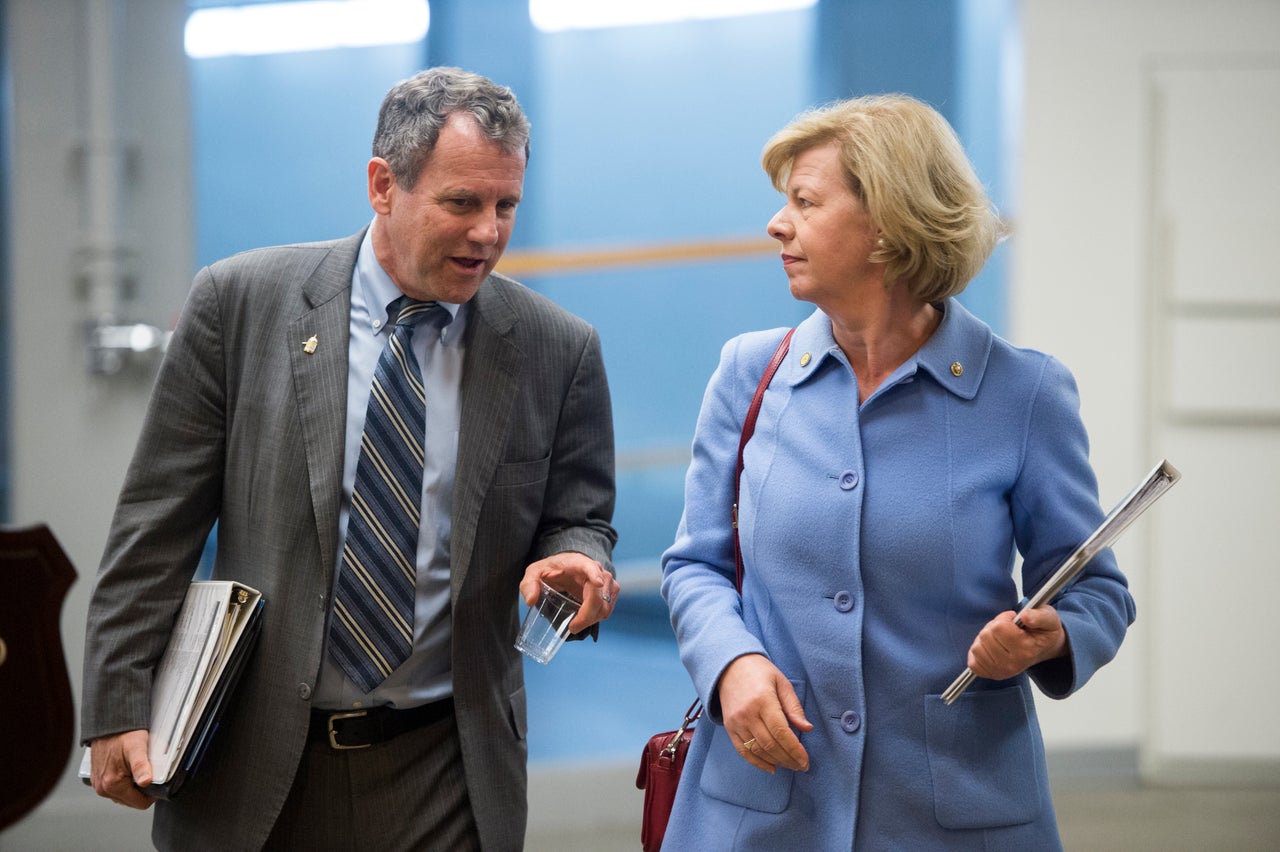 Sens. Sherrod Brown of Ohio and Tammy Baldwin of Wisconsin are two rust-belt Democrats expected to hold onto their seats in November's elections.