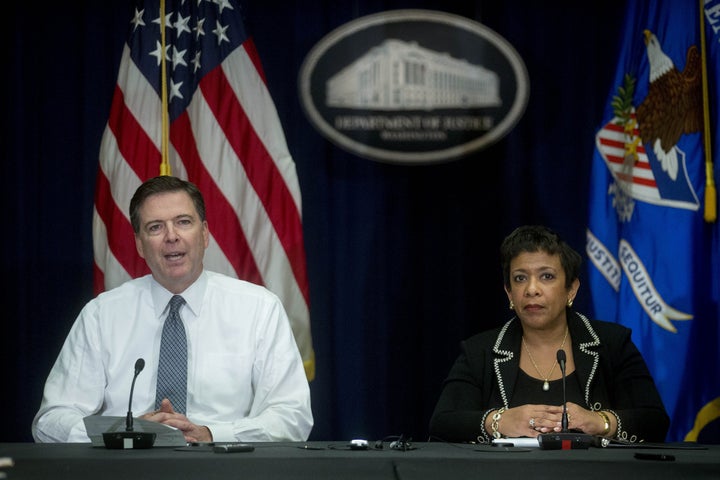 Former FBI Director James Comey (left) and former Attorney General Loretta Lynch are among the five high-profile witnesses who've been called to testify as part of the Republican-led inquiry into the FBI and Justice Department's Russia probe.