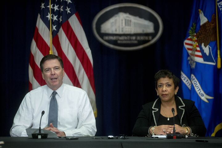 Former FBI Director James Comey (left) and former Attorney General Loretta Lynch are among the five high-profile witnesses who've been called to testify as part of the Republican-led inquiry into the FBI and Justice Department's Russia probe.
