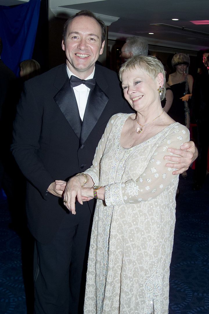 Judi and Kevin pictured together in 2002