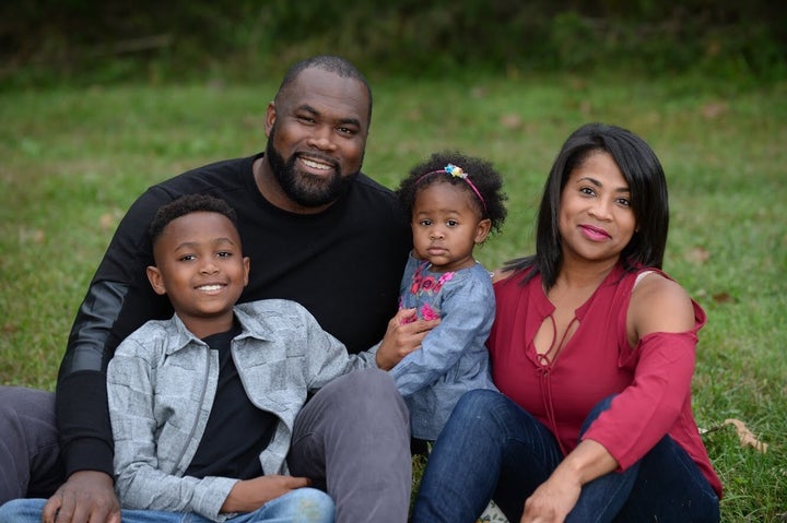 Brandon Barnes and his family. 