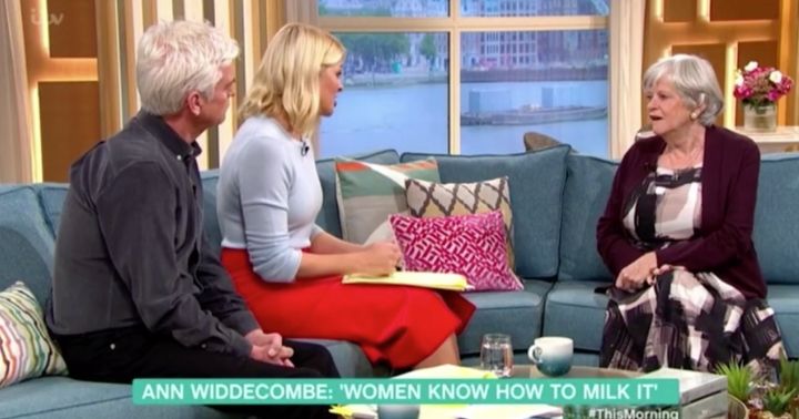 Ann Widdecombe airs her views on women's rights on 'This Morning'