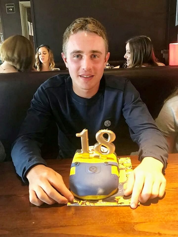 Thomas Jones on his 18th birthday. The teenager has not been seen since the early hours of Wednesday 