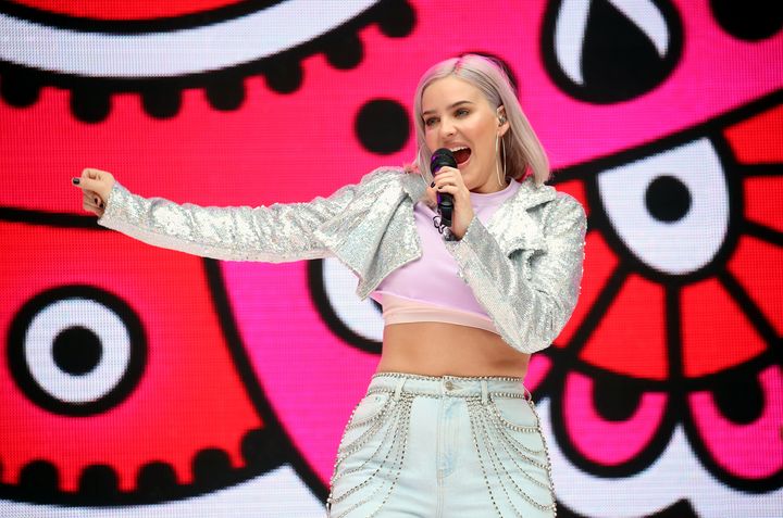 Anne-Marie onstage at Wembley Stadium in London in June. In her Instagram feed, she shares her insecurities as readily as she talks about how she has reached a place of more self-acceptance.