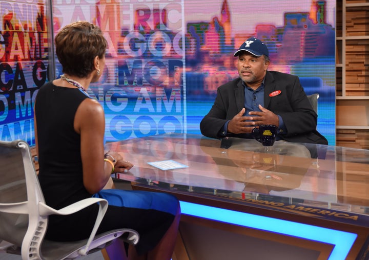 Geoffrey Owens appears on "Good Morning America" in September. 