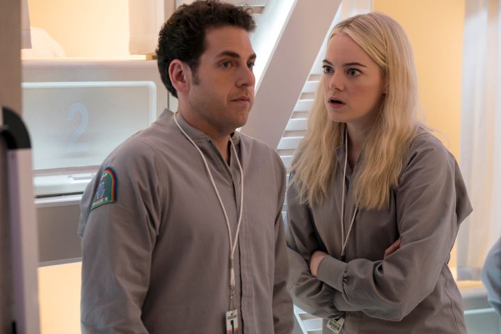 Jonah Hill and Emma Stone in 'Maniac'