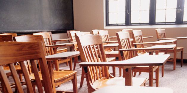 Chairs and tables in classroom