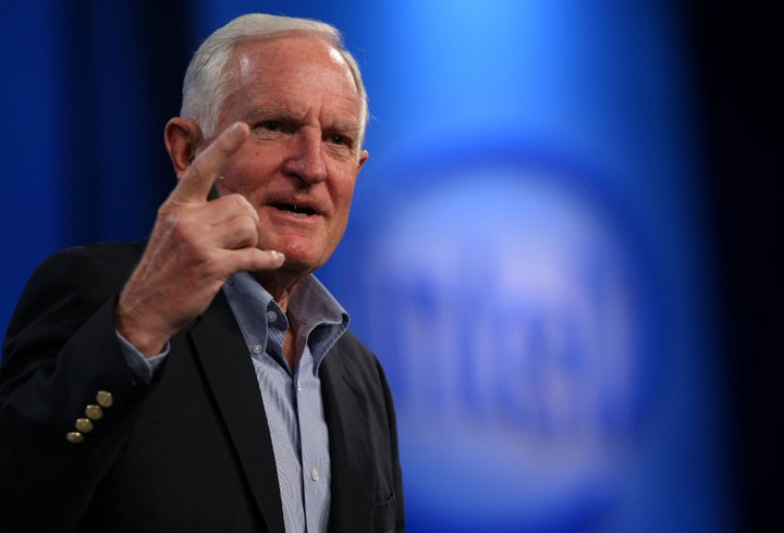 SAN FRANCISCO - AUGUST 19: Intel Chairman and former CEO Craig Barrett delivers a keynote address at the 2008 Intel Develope