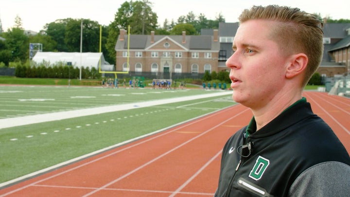 Callie Brownson is an offensive quality coach for Dartmouth's Big Green football team.