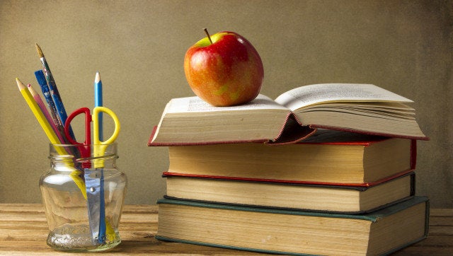 Back to school concept on grunge background