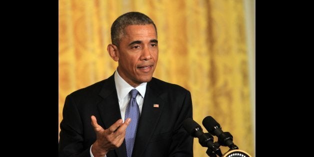 WASHINGTON, DC - JANUARY 16: U.S. President Barack Obama holds a press conference at the East Room of the White House January 16, 2015 in Washington, DC. (Photo by Erkan Avci/Anadolu Agency/Getty Images)