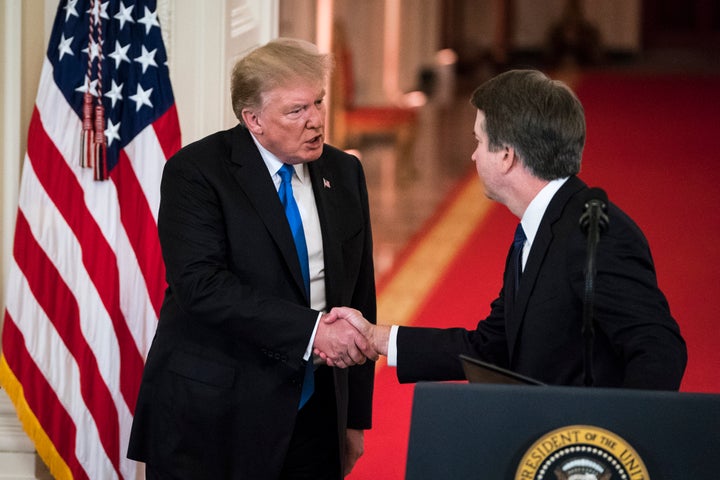 Kavanaugh is the choice of a president who has been accused of varying forms of sexual misconduct, up to and including rape, by more than a dozen women.
