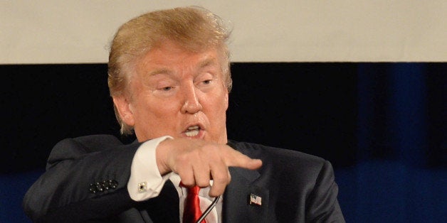 NASHVILLE, TN - AUGUST 29: Republican presidential candidate Donald Trump speaks at the National Federation of Republican Assemblies (NFRA) Presidential Preference Convention at Rocketown on August 29, 2015 in Nashville, Tennessee. GOP front runner Donald Trump leads most polls in the race. (Photo by Jason Davis/Getty Images)