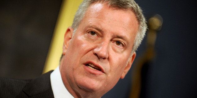 Photo by: DVT/STAR MAX/IPx 10/23/15 Bill De Blasio hosts a press conference in New York City.