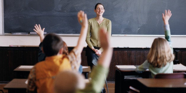 Teacher in Front of a Classroom