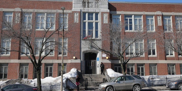 BOSTON - FEBRUARY 27: Three Boston Public Schools which may be targeted for closure such as Middle School Academy, 215 Dorchester St. in South Boston. (Photo by David L. Ryan/The Boston Globe via Getty Images)