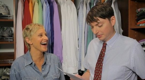 Ellen Degeneres And Mike O Brien Go In The Closet For 7 Minutes