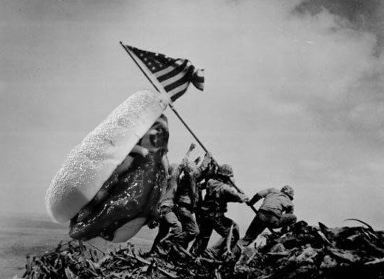 McRib Raises Flag At Iwo Jima