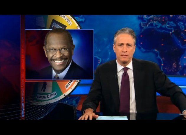 Daily Show - Jon Stewart Impersonates Herman Cain