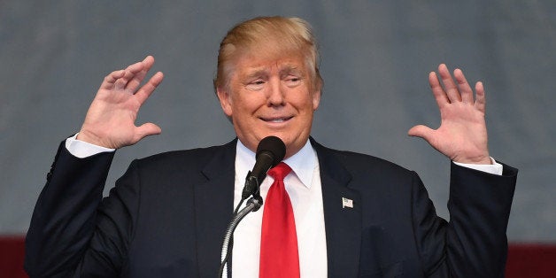 HENDERSON, NV - OCTOBER 05: Republican presidential nominee Donald Trump speaks during a campaign rally at the Henderson Pavilion on October 5, 2016 in Henderson, Nevada. Trump is campaigning ahead of the second presidential debate coming up on October 9 with Democratic presidential nominee Hillary Clinton. (Photo by Ethan Miller/Getty Images)