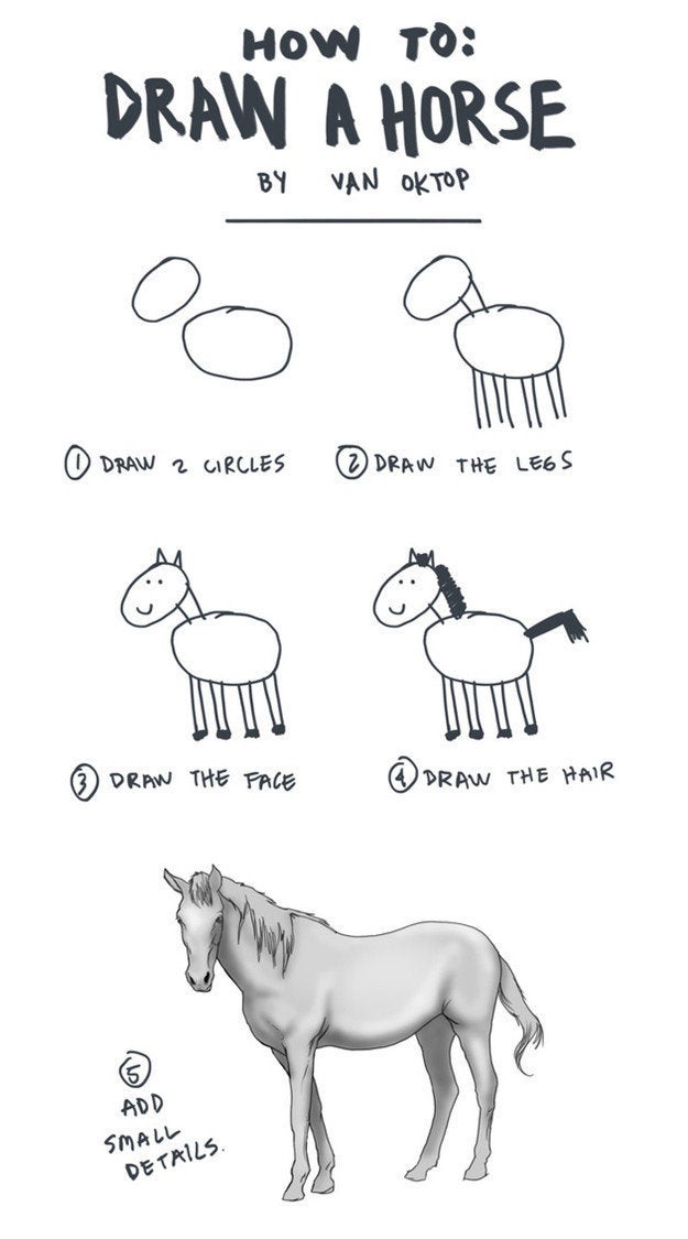 'How To Draw A Horse' Is The Only Art Guide You'll Ever Need (PICTURE