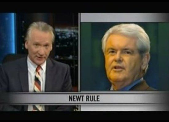 Bill Maher's Newt Rule
