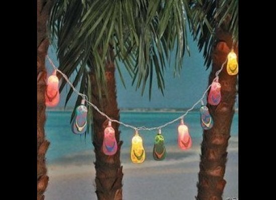 Plastic Flip Flop Party String Lights