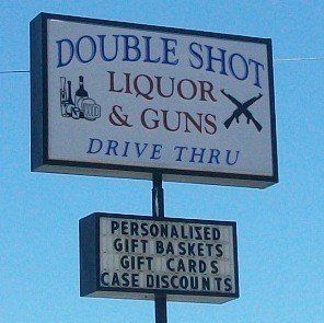 Image result for double shot liquor and guns