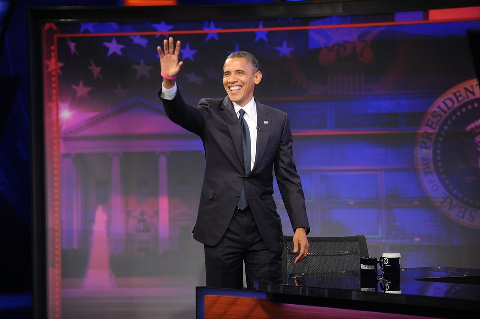 President Obama Visits 'The Daily Show with Jon Stewart'