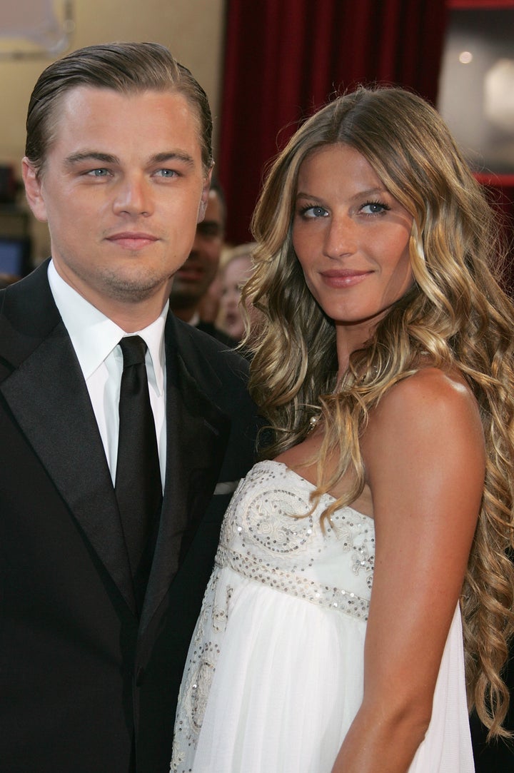 Leonardo DiCaprio and Gisele Bündchen at the 77th Annual Academy Awards in Hollywood on Feb. 27, 2005.