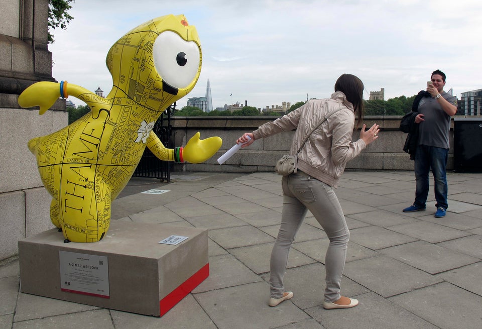 Girl With The 2012 Olympic Games Mascots