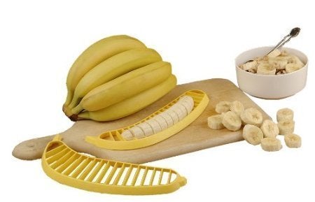 Plastic Banana Slicer - Pack of 3 - Easy Bananas Cutter Kitchen Gadget