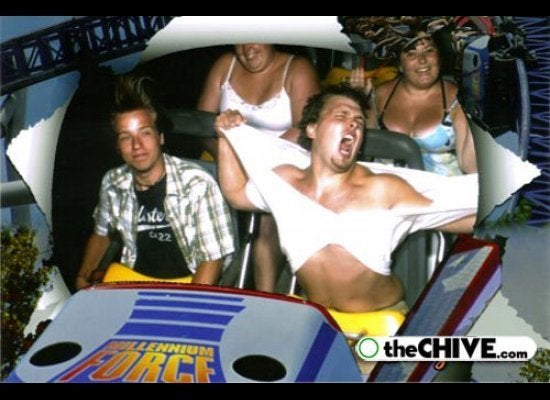 Two old Folks on a Roller Coaster Costume