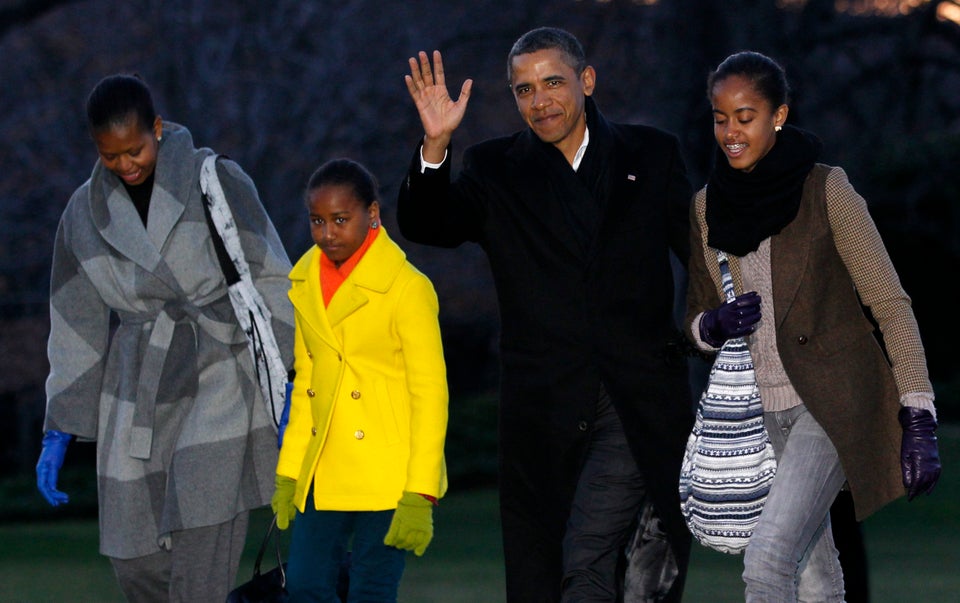 Barack Obama, Michelle Obama, Sasha Obama, Malia Obama