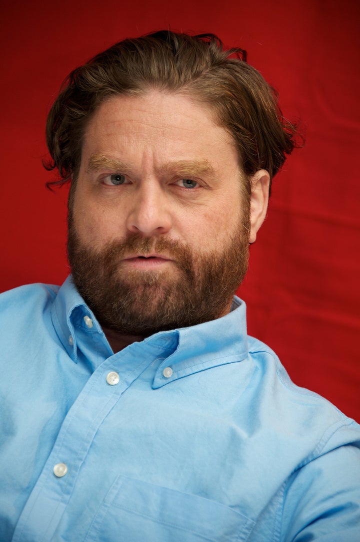 NEW YORK, NY - JULY 28: (NO TABLOIDS) Zach Galifianakis at 'The Campaign' Press Conference at Trump Tower on July 28, 2012 i