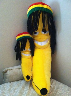 giant stuffed rasta banana