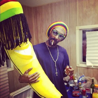 giant stuffed rasta banana