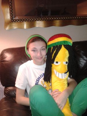 giant stuffed rasta banana