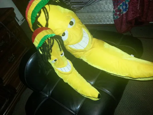 giant stuffed rasta banana