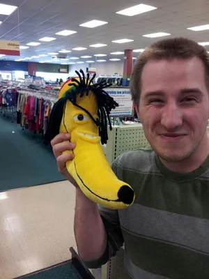 giant stuffed rasta banana