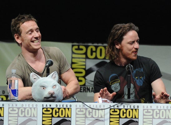 Michael Fassbender James Mcavoy X Men Stars Are Comic Con Bff Photos Huffpost