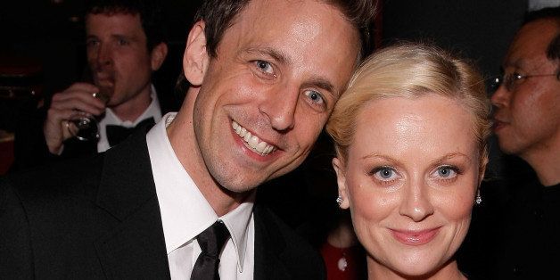NEW YORK - MAY 08: Actor/comedian Seth Meyers and actress/comedian Amy Poehler attend Time's 100 Most Influential People in the World gala at Jazz at Lincoln Center on May 8, 2008 in New York City. (Photo by Jemal Countess/WireImage) 