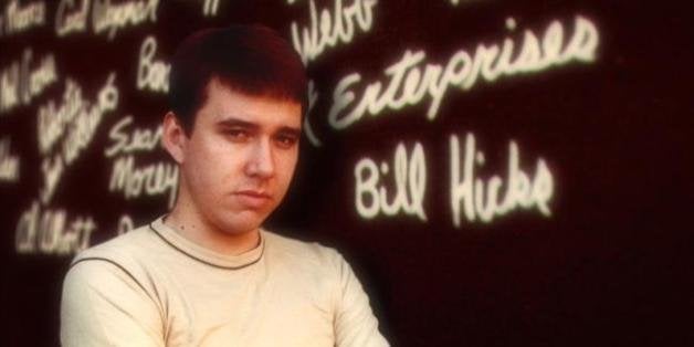 Posing with his name on The Comedy Store wall, a very young Bill Hicks exudes a sense of awesomeness that would follow him th