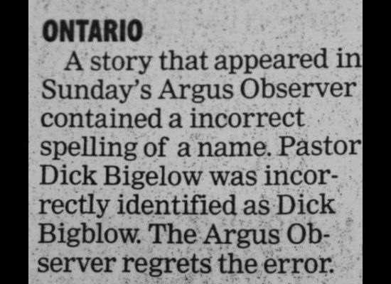 funny corrections