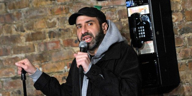 NEW BRUNSWICK, NJ - MARCH 30: Dave Attell performs at The Stress Factory Comedy Club on March 30, 2012 in New Brunswick, New Jersey. (Photo by Bobby Bank/WireImage)