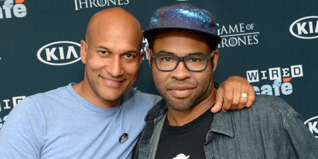 SAN DIEGO, CA - JULY 20: Comedians Jordan Peele and Keegan Michael Key attend day 3 of the WIRED Cafe at Comic-Con on July 20, 2013 in San Diego, California. (Photo by Michael Kovac/WireImage)