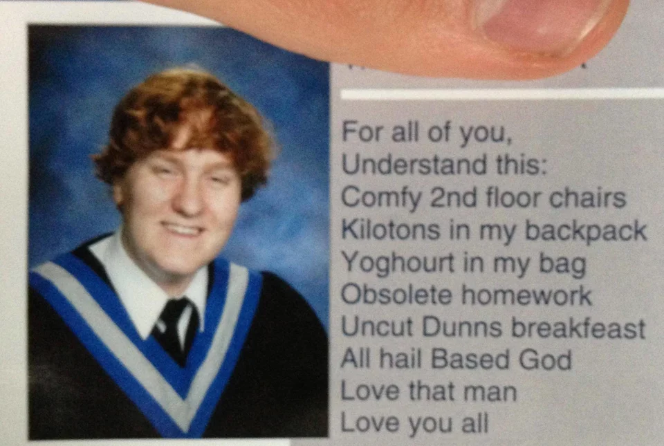 These High Schoolers Got Away With The Most Inappropriate Yearbook Quotes Of All Time | HuffPost Entertainment These High Schoolers Got Away With The Most Inappropriate Yearbook Quotes Of All Time | HuffPost Entertainment